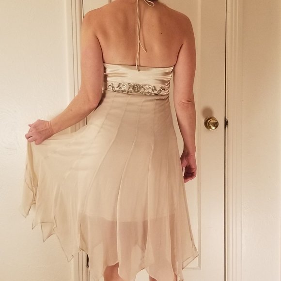 NWOT Sue Wong Nocturne Beaded Cream Dress - Picture 2 of 4